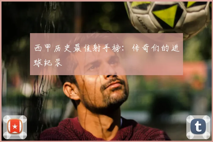 西甲历史最佳射手榜:传奇们的进球纪录